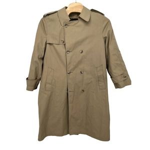 Botany 500 Vintage Removable Fur Lined Tan Trench Coat Made in USA